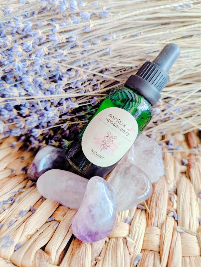 midi amethyst crystal diffuser with diffuser oil blend